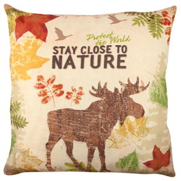 Aberto Design Cojín Multicolor 43 x 43 cm con Relleno de Silicona